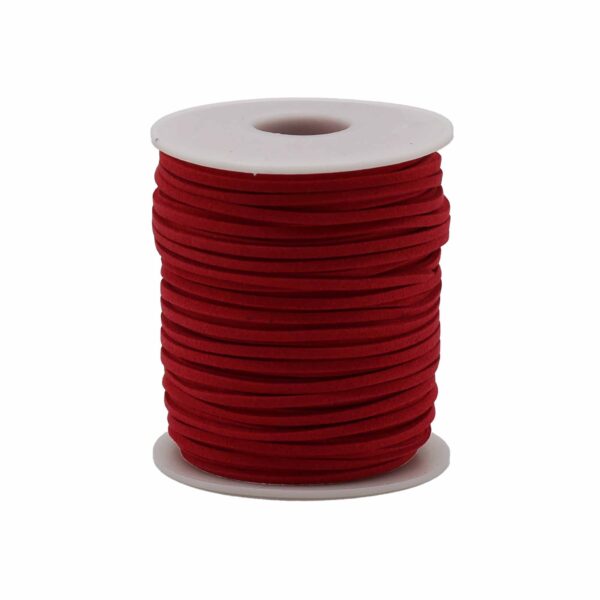 Rolă de Șnur de Bumbac - 2.5mm x 45m - Roșu A056