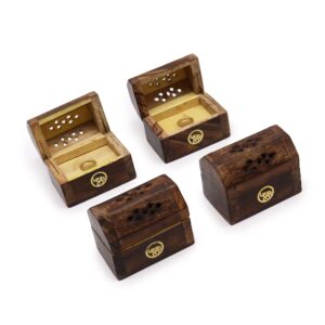 Cutii Mici pentru Conuri Parfumate - Lemn de Mango