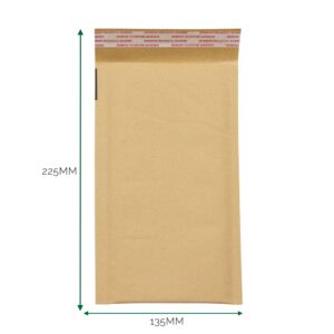 Plic kraft căptușit cu bule (135x225+40 mm)