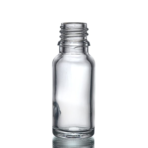 Sticlă de Sticlă Transparentă 15ml - Fără Capac