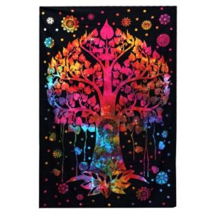 Cuvertură Dublă din Bumbac pentru Pat - Arborele Bodhi