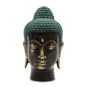 Cap Mic de Buddha din Alamă Antică