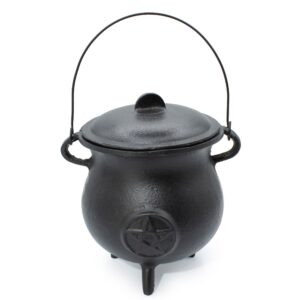 Ceaun Extra Mare din Fontă cu Pentagramă 23x18 cm (cel puțin 4 kg)