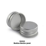 Capac pentru Sticlă din Chihlimbar (pentru 30 ml & 60 ml) - Aluminiu 20 mm