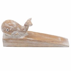 Opritor de Ușă Sculptat Manual - Balenă