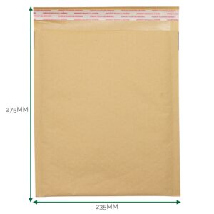Plic kraft căptușit cu bule (235x275+40 mm)