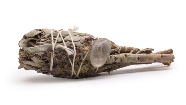 Mănunchi de Încălzire - Vindecare Spirituală Torță Salvie (ametist) 10 cm
