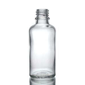 Sticlă de Sticlă Transparentă 50ml - Fără Capac