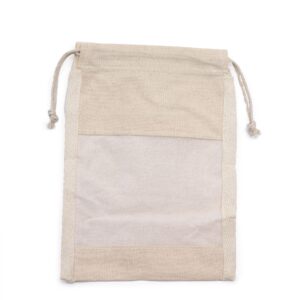 Săculețe Medii din Bumbac cu Fereastră   - 21x15cm
