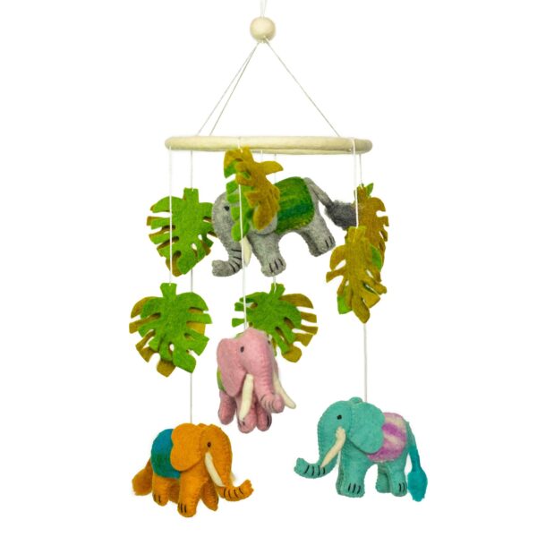 bG9jYWw6Ly9tZWRpYS9IUS9KRC82MFIzMEMxRzZXVDNKREhRLzFhM2RiYjdjLmpwZWc Carusel din Pâslă Suspendat - Elefant
