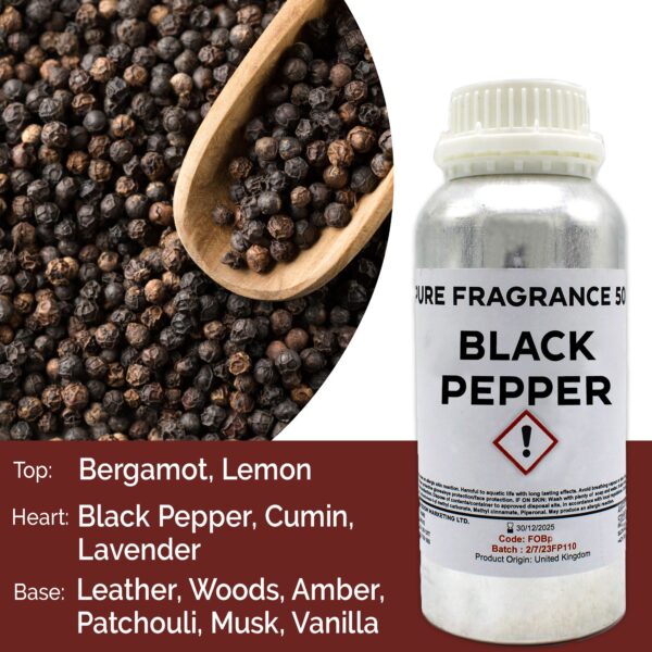 Ulei Parfumat Pur de Piper Negru - 500 ml