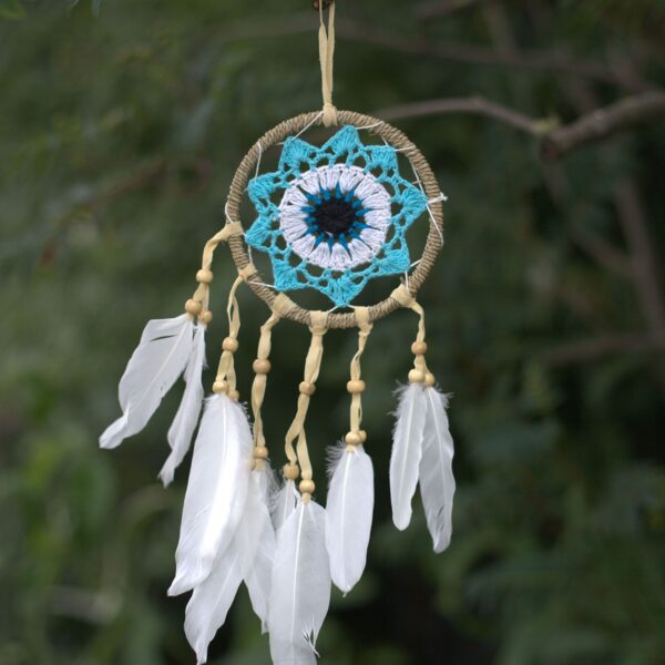 bG9jYWw6Ly9tZWRpYS9IUi84Qy82MFIzMEMxRzZNV0s4Q0hSL2Y3N2QzZjY2LmpwZWc Dream Catcher (Prinzător de Vise) - Albastru 12cm (diferite tipuri)
