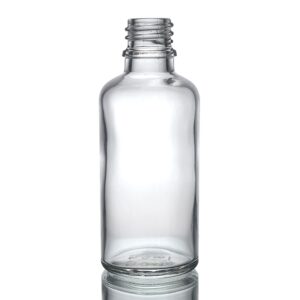 Sticlă de Sticlă Transparentă 100ml - Fără Capac