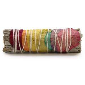 Mănunchi de Încălzire Ambalat  - 7 Chakra Petale de Trandafir Salvie 10 cm (Chakra)