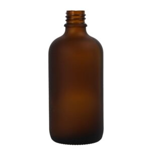 Sticlă chihlimbar mat 100 ml pentru seruri și uleiuri