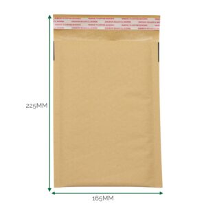 Plic kraft căptușit cu bule (165x225+40 mm)