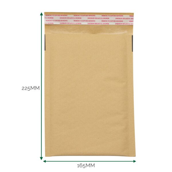 Plic kraft căptușit cu bule (165x225+40 mm)