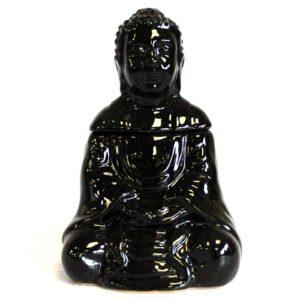 Buddha Așezat Aroma Lampă - Negru