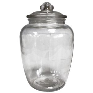 Borcan din Sticlă pentru Bomboane - Clasic Rotunjit 23x14cm