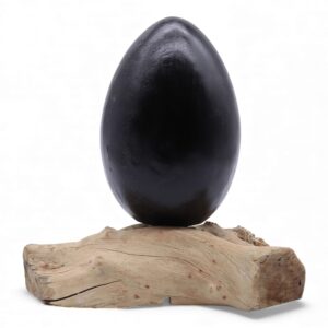 Lampă Drift Glow cu Abajur Crackle Lava Egg – Gri