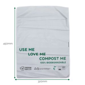 Plic de expediere 100% biodegradabil (320x450 mm)