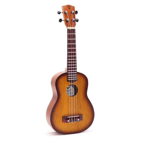 Ukulele Realizate Manual - Finisaj Portocaliu cu Efect de Soare (4 corzi)
