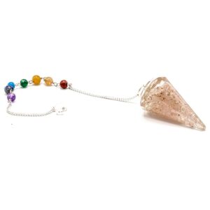 Pendul orgonit chakra - Cuarț roz