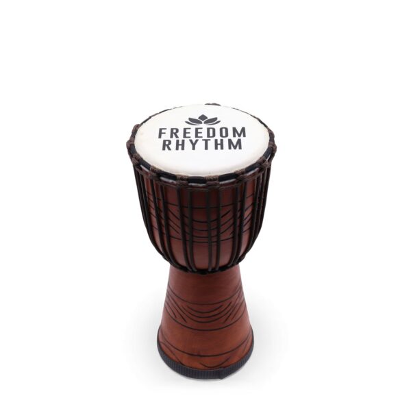 Tobă Djembe Pro Medie – Freedom Rhythm (ton înalt) – 40 cm (18 cm diametru)