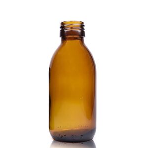 Sticlă chihlimbar 150 ml pentru medicamente fără capac