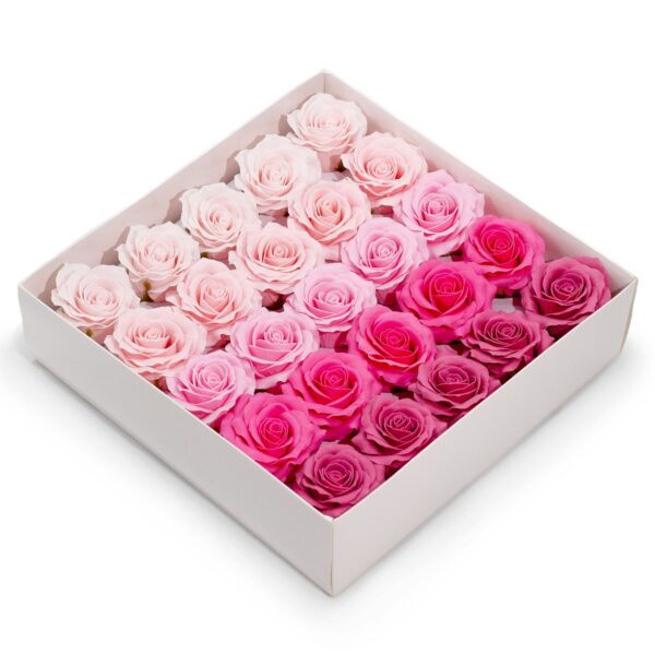 Floare de Săpun Decorativă – 5 Straturi Trandafir Romantic – Selecție în Degrade – Roz Deschis