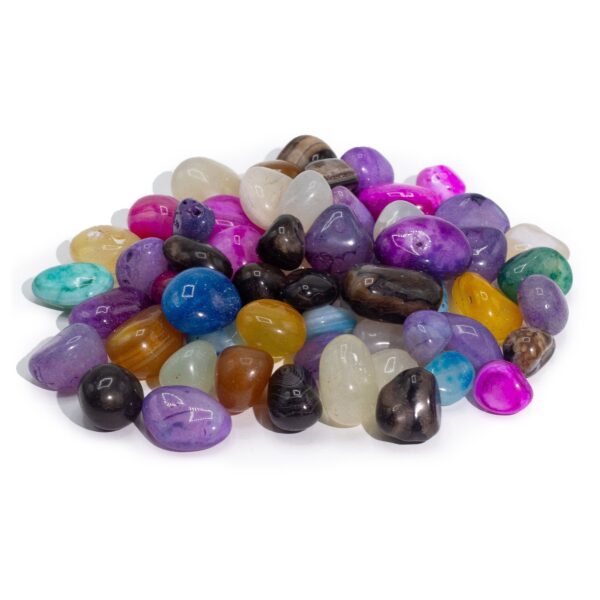 Agat Tratat – Mix Vrac, 1 kg (aprox. 70 pietre)
