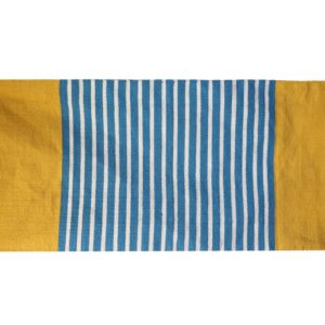 Covor din Bumbac Indian - 70x170cm - Galben/ Albastru