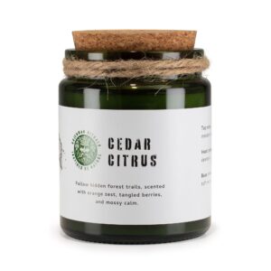 Lumânări pentru atmosfera de seară cu cedru și citrice - 160 g