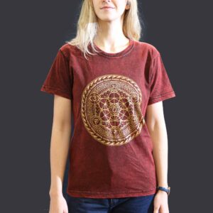 Tricou Stone Wash - Chakra - Maro (S)