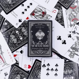 Set de 3 buc. Memento Mori – Cărți de Joc și Oracol în Stil Gothic