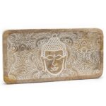 Tavă Lungă 30x15x2.5cm - Fața Buddha Albă