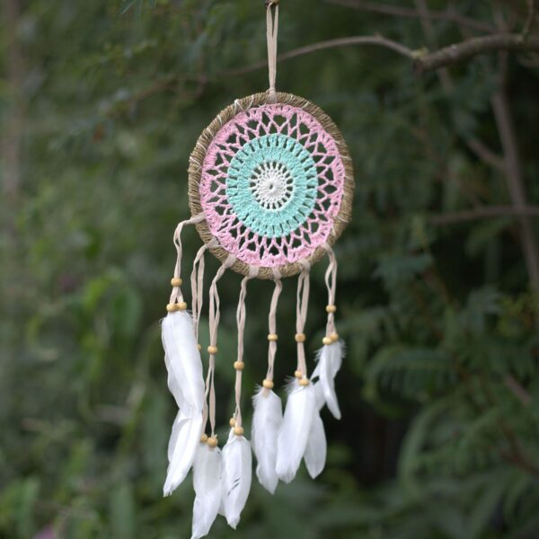 Dream Catcher (Prinzător de Vise) - Roz 16cm (diferite tipuri)
