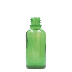 Flacon din Sticlă Verde pentru Pipetă de 15 ml - Fără Capac