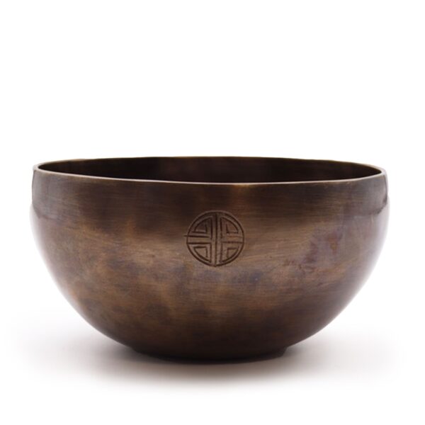 Bol Cântător Indian Cu Fazele Lunii – Mare (Aprox. 850g) – 17 cm