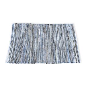 Covor Mare din Iută și Bumbac Reciclat - 130x170cm - Albastru