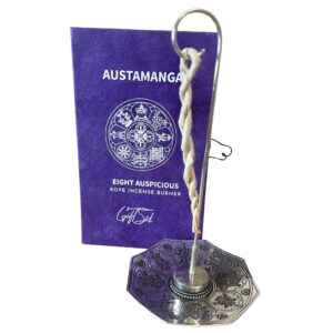 Set cu frânghii parfumate și suport argintiu - Astamangal
