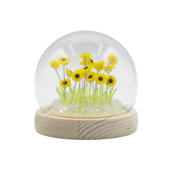 Cupolă Luminoasă Florală – 20 Floarea-Soarelui – LED USB
