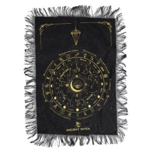 Ochiul Atotvăzător – Pânză pentru Divinație pentru Pendul – Negru și Auriu