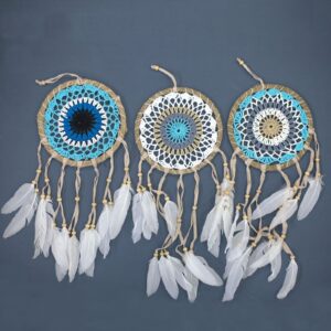 Dream Catcher (Prinzător de Vise) -  Albastru 16cm (diferite tipuri)