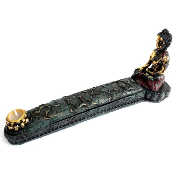 Suport pentru bețișoare parfumate în formă de Buddha antic