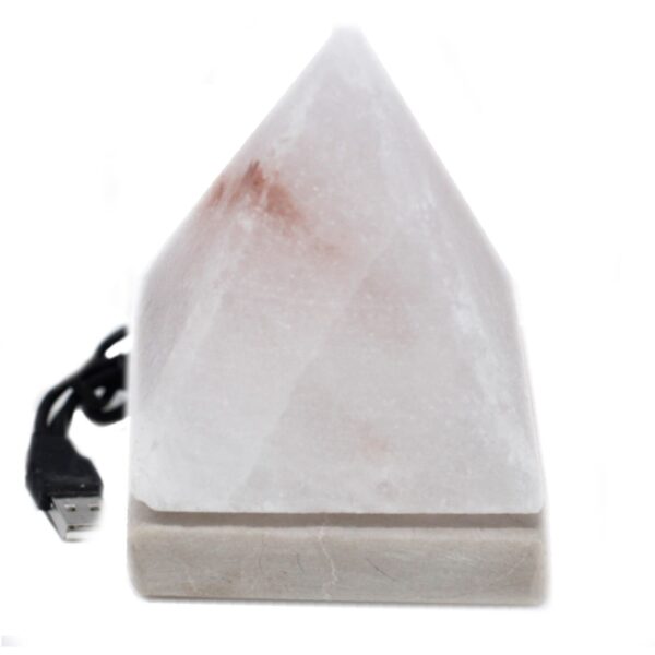 bG9jYWw6Ly9tZWRpYS9TTS8yQy82MFIzMEMxRzZNU0syQ1NNL2I1MjJlYThjLmpwZWc Lampă USB de Sare Albă Multicoloră- Piramidă 9 cm