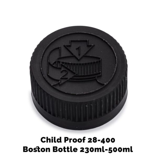Capac pentru Sticlă din Chihlimbar CR 28 mm (pentru 230 ml & 500 ml) - Plastic Negru Capac pentru Sticlă din Chihlimbar CR 28 mm (pentru 230 ml & 500 ml) - Plastic Negru
