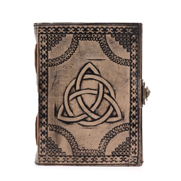 Triquetra Circulară - Agendă Esoterică - Maro Deschis - 200 pagini cu cusătură la margini - 17,5x12,5x3cm
