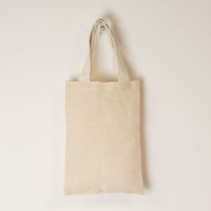 Geantă Tote Cadou Mini Iconică – Fără Imprimeu – Natural 4oz (25x20 cm)
