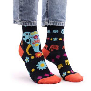 Șosete din bambus Hop Hare (36-40) cu model elefant fericit